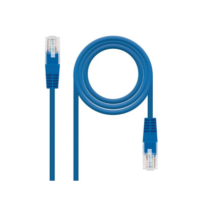 CABLE DE RED LATIGUILLO RJ45 UTP CAT6 AZUL NANOCABLE AWG24 0.30 M