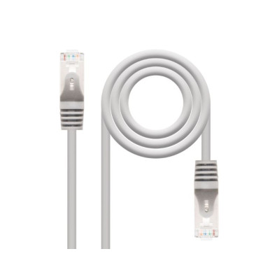 Cable de Red Latiguillo RJ45 FTP CAT6 AWG24 10M Gris Nanocable