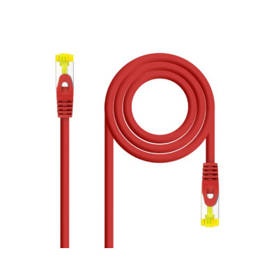 Cable de Red Latiguillo CAT6A SFTP RJ45 0.25M Rojo Nanocable