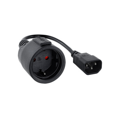 Adaptador Nanocable C14/M a CEE7/H 50 cm - Conectividad