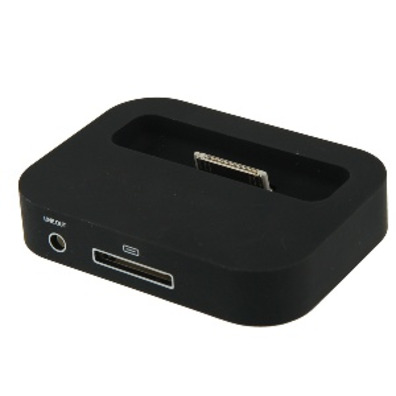 Base Dock iPhone 3G/3GS/4G/4GS Negra