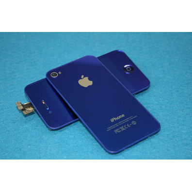 Carcasa Completa iPhone 4 Azul Metálico
