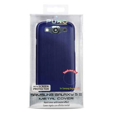 Carcasa Metálica Azul Samsung Galaxy S3 i9300 Puro