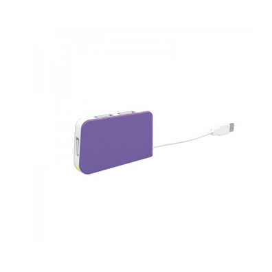 Hub USB 4 Puertos Morado - Práctico y Compacto