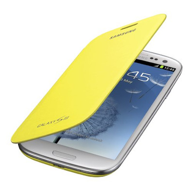 Funda oficial Galaxy S3 tipo libro amarilla