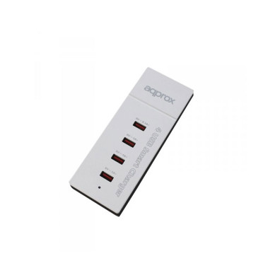Cargador de Pared USB Blanco - 4 Puertos | Apto para Viajes