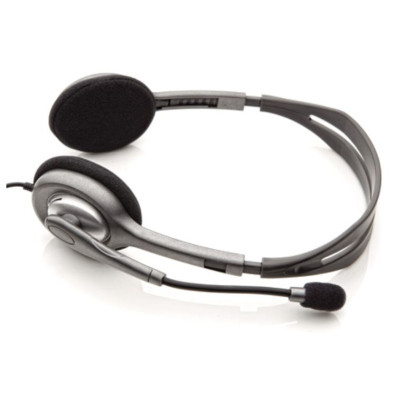 Auricular Logitech H110 con Microfono Supresion de Ruido Gris - Multimedia
