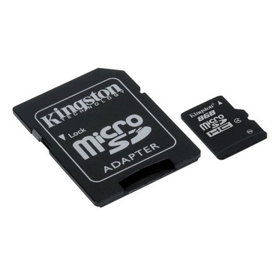 MEM MICRO SD 8GB KINGSTON CL4 + ADAPT SD