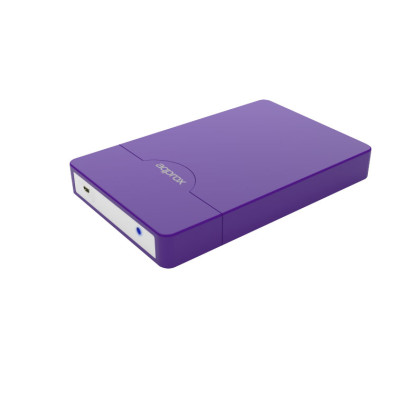 CAJA EXTERNA USB 2.5'' SATA SCREWLESS MORADO APPROX