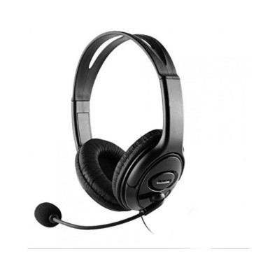 Headset USB Coolbox Coolchat U1 - Conexión por USB - Cable 2m - Micrófono Flexible Ajustable con Silenciado