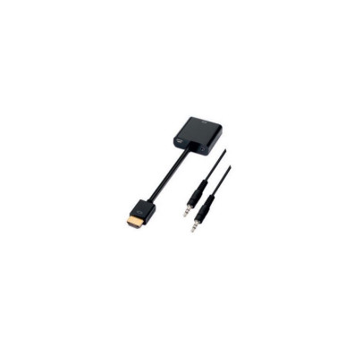 Conversor HDMI a VGA + Audio 10 cm Negro - Nanocable
