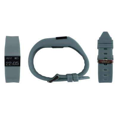 PULSERA SMART GRIS + PULSOMETRO BILLOW