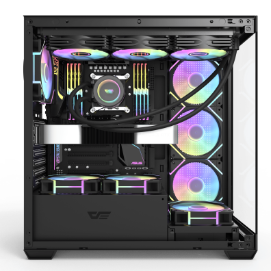CAJA SEMITORRE ATX DS900 RGB Negro - darkFlash