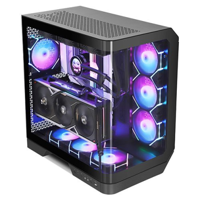 CAJA SEMITORRE ATX DY570 RGB NEGRO DARKFLASH