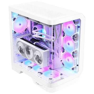 CAJA SEMITORRE ATX DARKFLASH DY570 RGB BLANCO