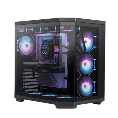 CAJA SEMITORRE ATX DARKFLASH DQX80 RGB NEGRO