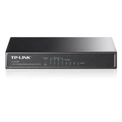 TP-Link Switch 8 Puertos Fast Ethernet + 4 PoE