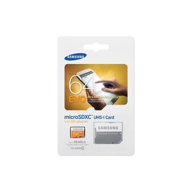 MICRO SD 64GB SAMSUNG EVO CL10 + ADAPT SD