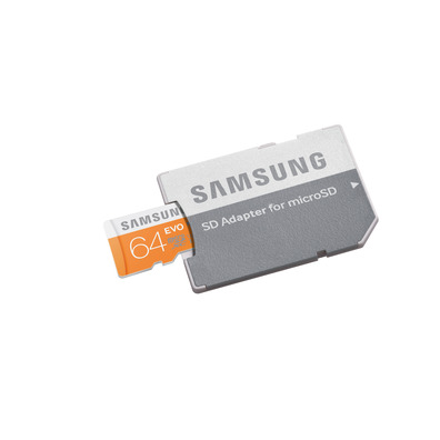 MICRO SD 64GB SAMSUNG EVO CL10 + ADAPT SD