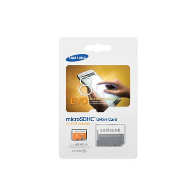 MICRO SD SAMSUNG + ADAPTADOR SD 8GB EVO CLASE 10 (MB-MP08DA/EU)