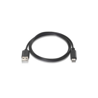 Cable USB 2.0 3A Tipo USB-C/M a/a 1 m Negro Nanocable