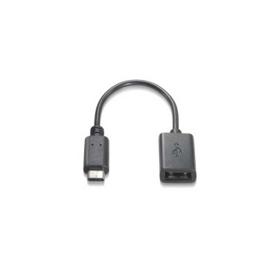 Cable USB-C 15 cm Negro | 3A Carga Rápida 2.0 - Nanocable