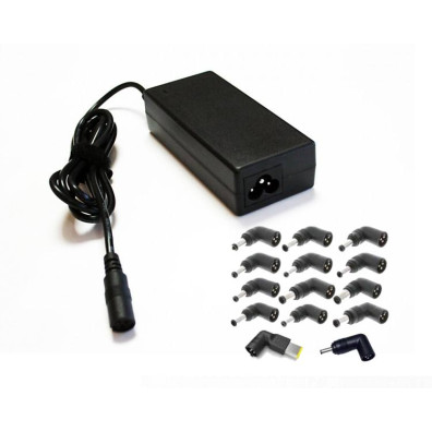 CARGADOR UNIVERSAL DE PORTATIL COOLBOX COO-NB065-0 GAN USB-C 65W 14 TIPS 15V-20V