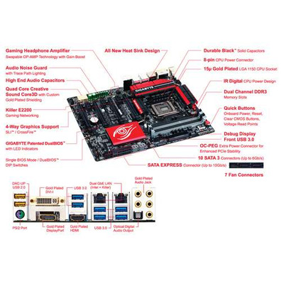 PLACA GIGABYTE Z97X-GAMING G1