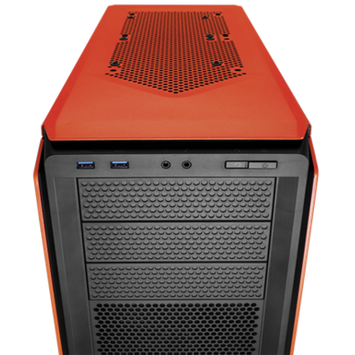 CORSAIR Graphite 230T Windowed Naranja Torre