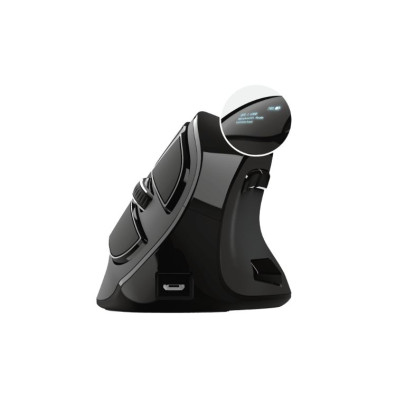 Mouse Trust Wireless Ergo Voxx Recargable Diseño Vertical 1200-2400DPI 9 Botones