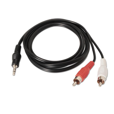 Cable de Audio Estéreo 3.5mm a 2xRCA 1.5m - Calidad Nanocable