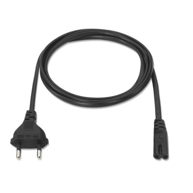 Cable Alimentación Forma 8 Negro Nanocable