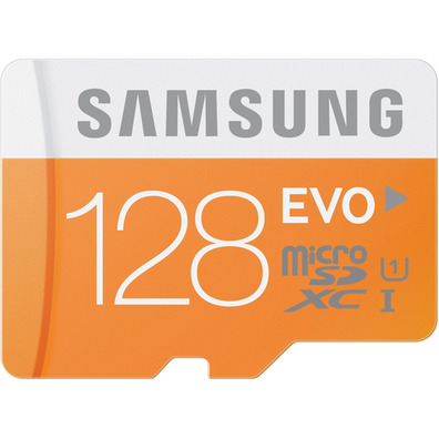 MICRO SD SAMSUNG + ADAPTADOR SD 128GB EVO CLASE 10