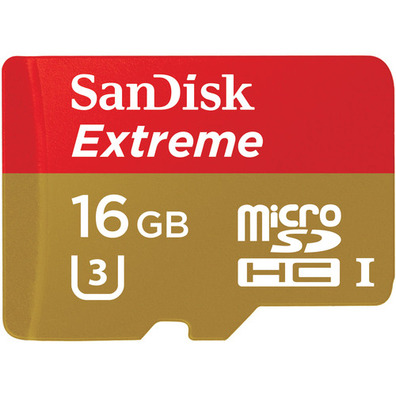 Sandisk MicroSDHC 16GB Clase 10 U3