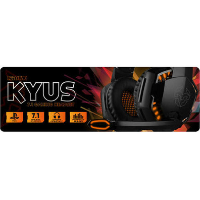 NOX AURICULARES + MIC GAMING KROM KYUS. USB. Para PC/ PS4