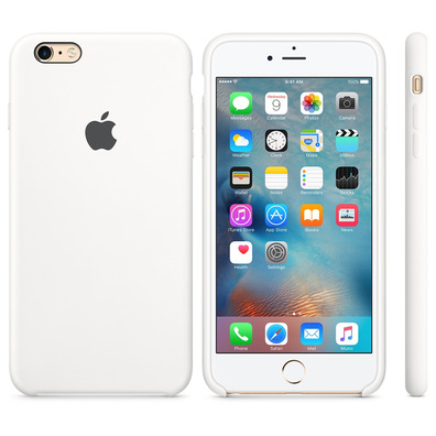 FUNDA APPLE IPHONE 6S PLUS SILICONA BLANCO