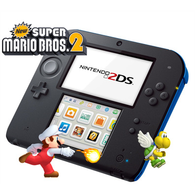 Nintendo 2DS Azul + New Super Mario Bros 2