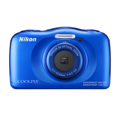 Cámara NIKON COOLPIX S33 AZUL KIT Acuática