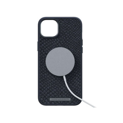 Funda MagSafe iPhone 14 Piel de Salmón Negro NJORD - Accesorio Smartphone