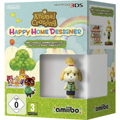 ANIMAL CROSSING HAPPY HOME DESIGNER + AMiiBO ISABELLE VERANO