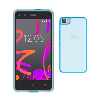 Funda Bq Aquaris M4.5 Gummy Azul