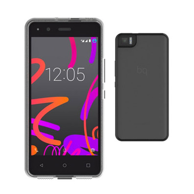 Funda Bq Aquaris M4.5 Gummy Negro