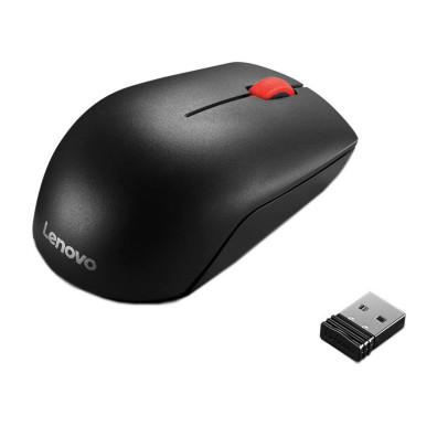 Mouse Lenovo Wireless Essential Compact USB 2.4GHz 1600DPI - Color Negro