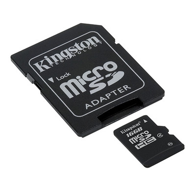 MEM MICRO SD 16GB KINGSTON CL4 + ADAPT SD