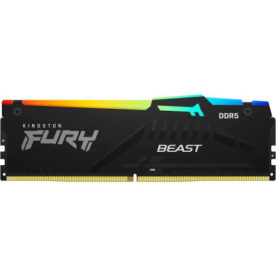 Memoria RAM DDR5 8GB 5600 Mhz FURY BEAST RGB KINGSTON