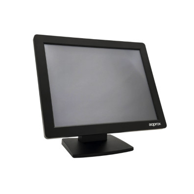Monitor 15" Táctil Resistiva VGA Negro 5ms 300cd/m2 - TPV Approx APPMT15W4