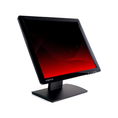MONITOR 17" TACTIL TPV APPROX APPMT17W5 VGA, USB, NEGRO 5MS 300cd/m2 INCLINABLE BASE ANTIVIBRACIÓN,