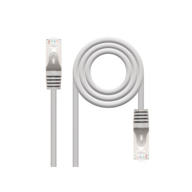 Cable de Red NANOCABLE Cat.5e FTP AWG24 2M Gris RJ45
