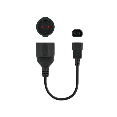 ADAPTADOR C14/M A CEE7/H 25 CM NANOCABLE