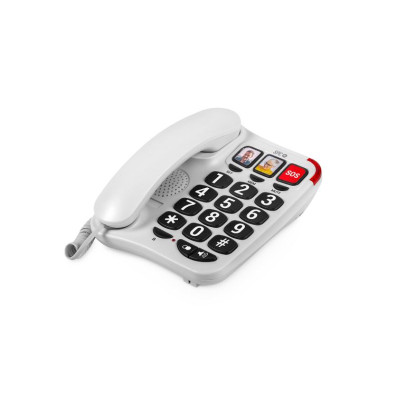 SPC Teléfono Comfort Numbers 2 White - Teléfono de calidad superior para una comunicación eficiente